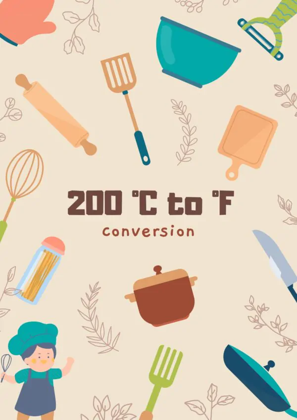 how to convert 200 c to f